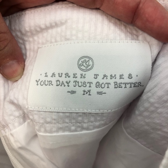 LAUREN JAMES Women’s Pleated White Skirt Sz M NWT - Picture 6 of 6